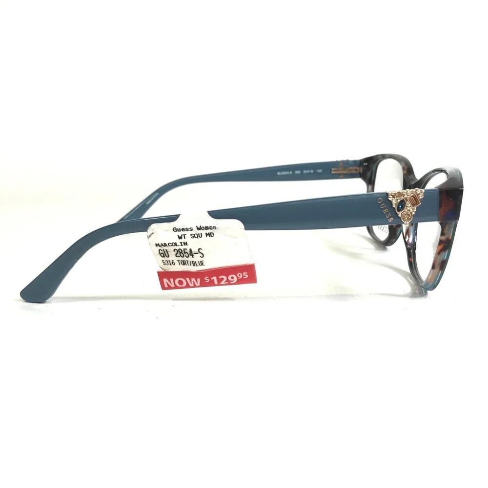Guess Eyeglasses Frames GU2854-S 092 Blue Tortoise Square Full Rim 53-16-140